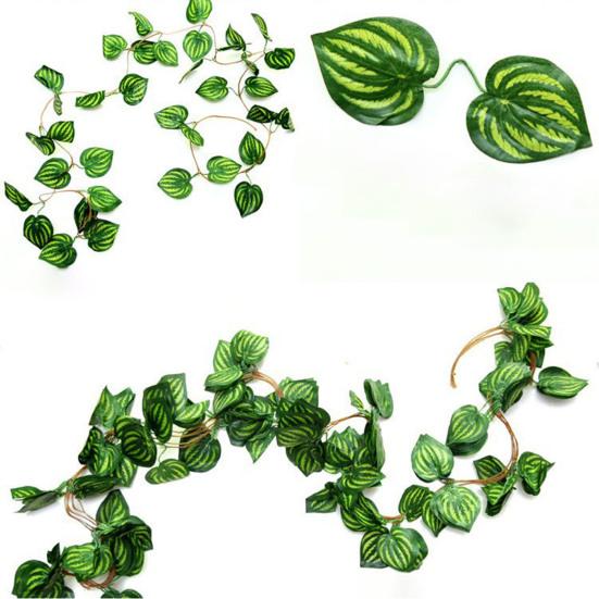 Artificial Ivy Garlands 90.5 Inch Realistic Faux Vine with Leaves Fake Hanging Plants Decoration for Bedroom Indoor Outdoor Garden Wall Decor