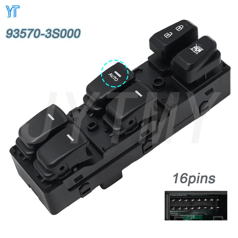 Front Left For Hyundai Sonata 2011-2015 electric window control switch glass lifter parts Car Accessories 93570-3S000 935703S000