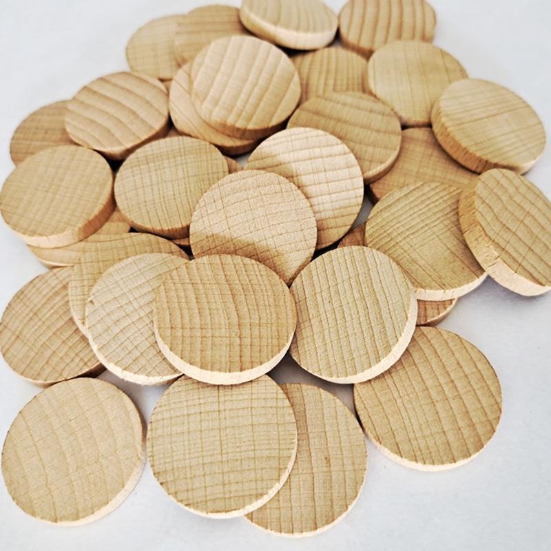 Unfinished Wooden Discs for Handmade Art Crafts Cutouts Ornaments Wedding Decors