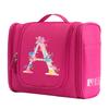 Travel Handbag Cosmetic Bags Make Up Case MakeUp Bag Wash Pouch Women Hook Up Organizer Pink Print Toiletry Accessory Storage