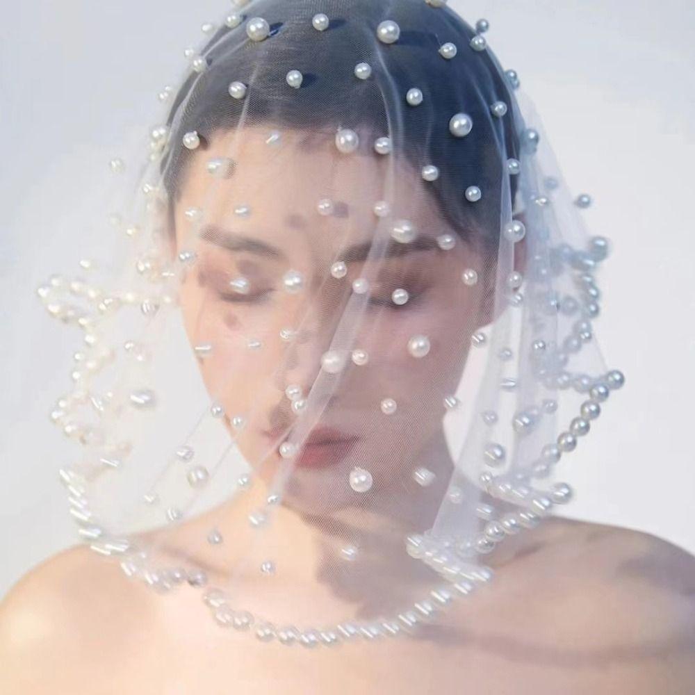 French Wedding Veils Short Bride Head Gauze Fashion Brides Veil  Headpieces