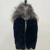 Women Stylish Luxury Scarf Natural Fluffy  Fox Fur Shawls Winter Female Warm Fashion Knitted Rabbit Fur Scarves 110x15x12cm