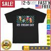 Ice Cream Day Frozen Vanilla Dessert Waffle Cone Vintage T Shirt Men Women NEW