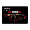 Soviet Kalashnikov Ak-47 Metal Signs Club Party Mural Wall Decor Vintage Ussr Weapon Retro Cccp Tin sign Posters