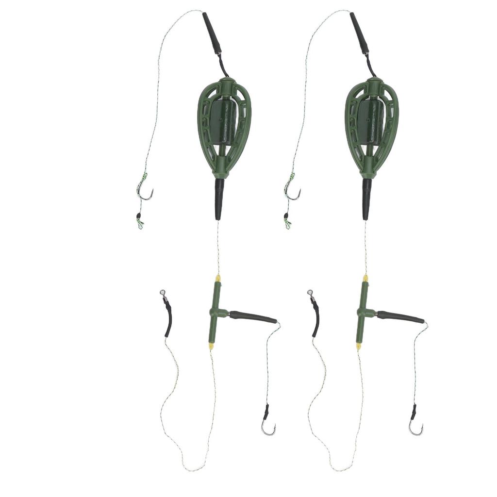 2Pcs European Style Long Line Carp Nesting Device Fishing Set Carp Fishing Bait Feeder