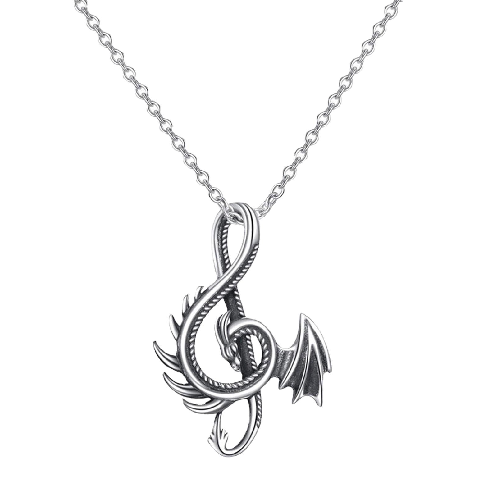 

Alloy Pendant Necklaces Dragon Shaped Pendant Necklaces Dragon Jewelry Alloy Material Birthday Gift for Women Men Girls 1
