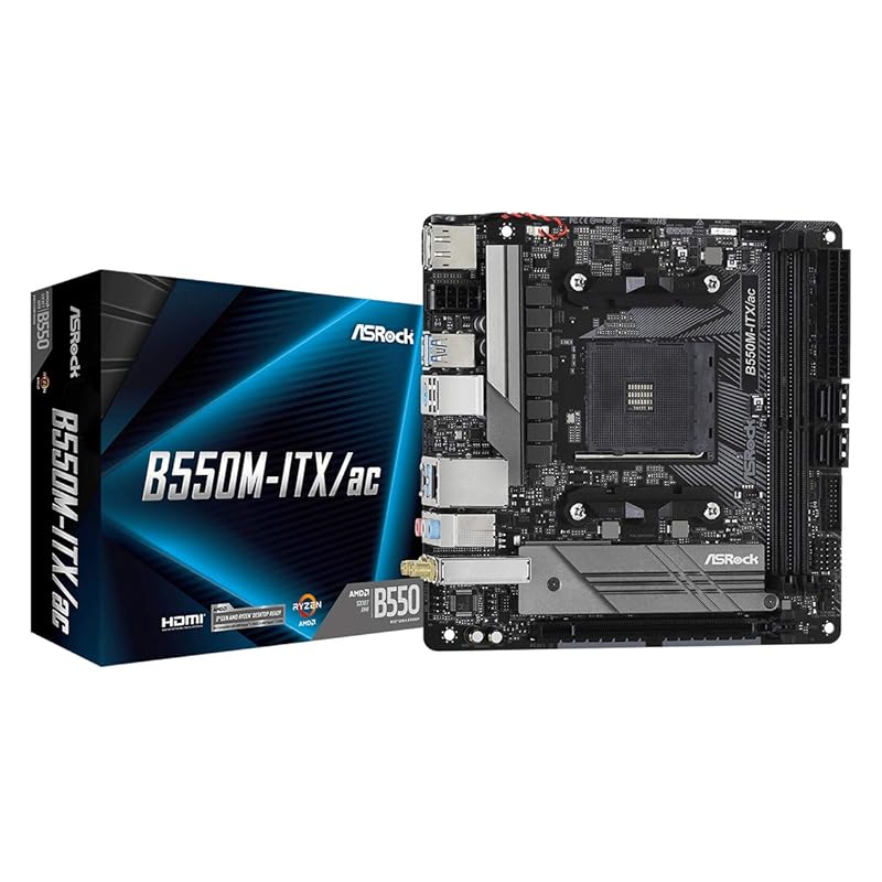 

ASRock AMD Ryzen 5000 series (Soket AM4) compatible Equipped with B550 chipset Mini-ITX motherboard [Domestic authorized distributor product]