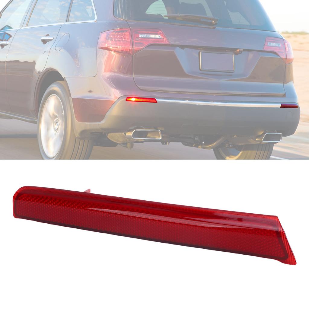 Rear Side Bumper Reflector Replacement for MDX 2010-2013 Buckle Installation ABS Red Rear Bumper Reflector Driver Side 33555-STX-A11