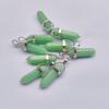 Crystal Hexagonal Pendant Necklace - European & American Popular Luminous Bullet Head Design