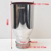 1Pc 304 SUS Universal Stainless Steel Inline Flange Exhaust Pipe  Muffler Tip Flat Cut