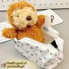 Large Capacity Bow Print Pen Bag Portable Lightweight Stationery Organizer for Teens School Travel Daily Use