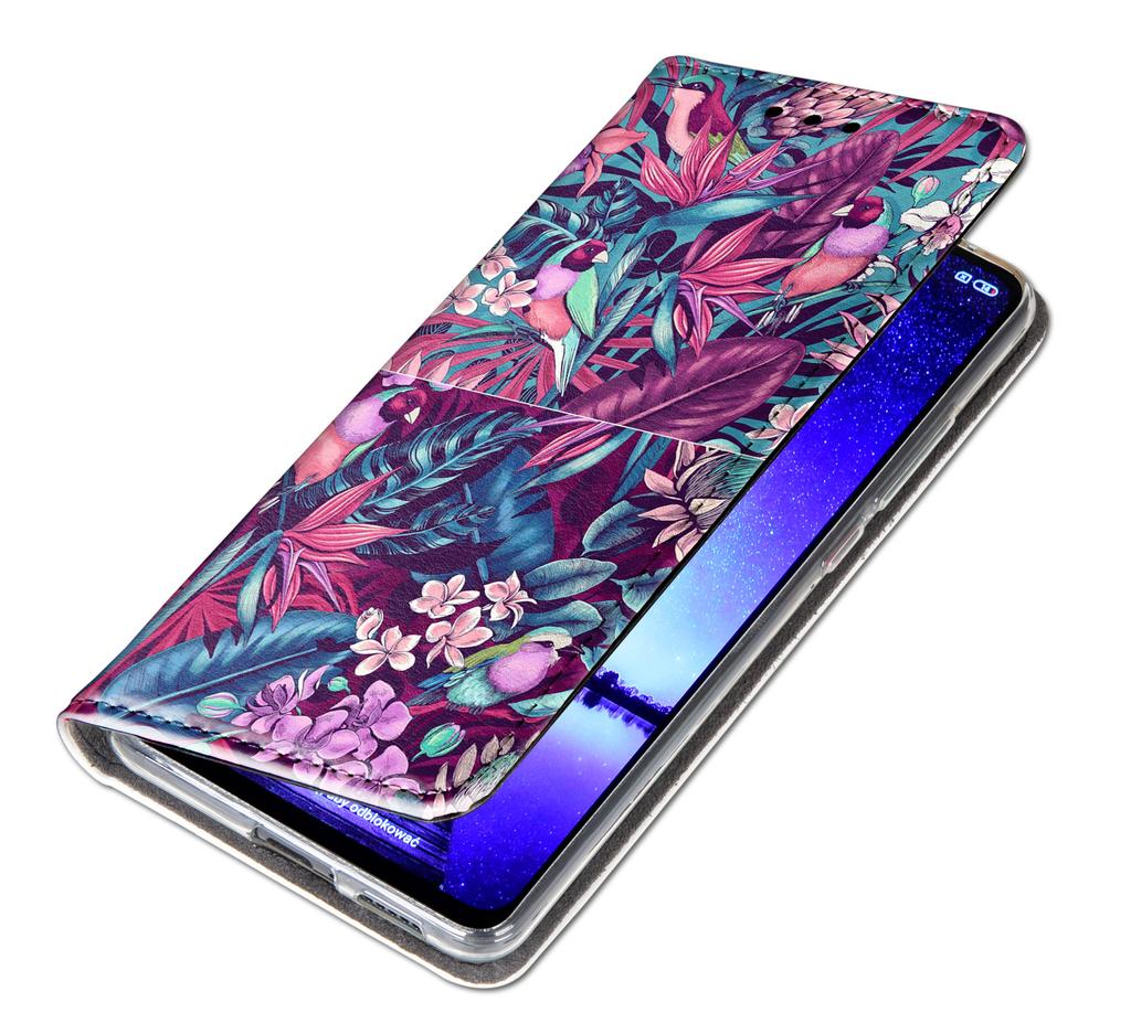 Etui Typu Portfel Do Honor Magic7 Lite - Pokrowiec Bluemoon Nadruk + Szkło 9H