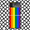 LGBT Rainbow Gay Lesbian Phone Case For Samsung Z Flip 7 6 5 4 3 Galaxy ZFLIP7 ZFlip6 5G Flip5 Flip4 Flip3 5g Black Hard Cover