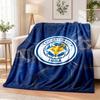 Leicester City Futbol Baskılı Flanel Battaniye Sıcak Konfor Yatak Örtüsü İç Mekan Ev Dekorasyonu İçin