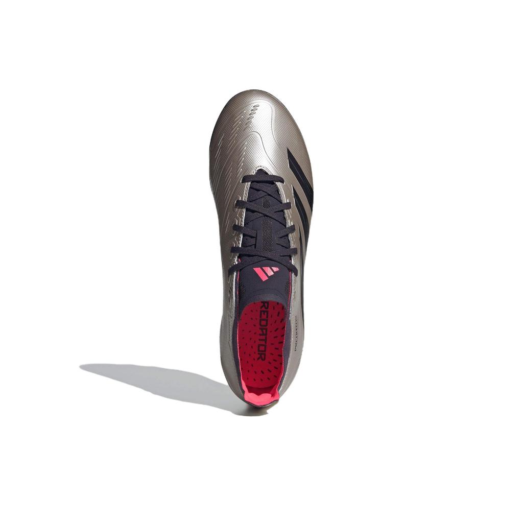 Adidas Predator League Comfortable Versatile Non-Slip Soccer Shoes Unisex Soccer Shoes Gray Black IF6313