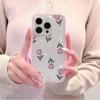 Fresh Tulip TPU Transparent Pink Phone Case For iPhone 17 Pro Max 16 15 14 13 12 11 Pro 14 Plus Silicone Shockproof Soft Cover