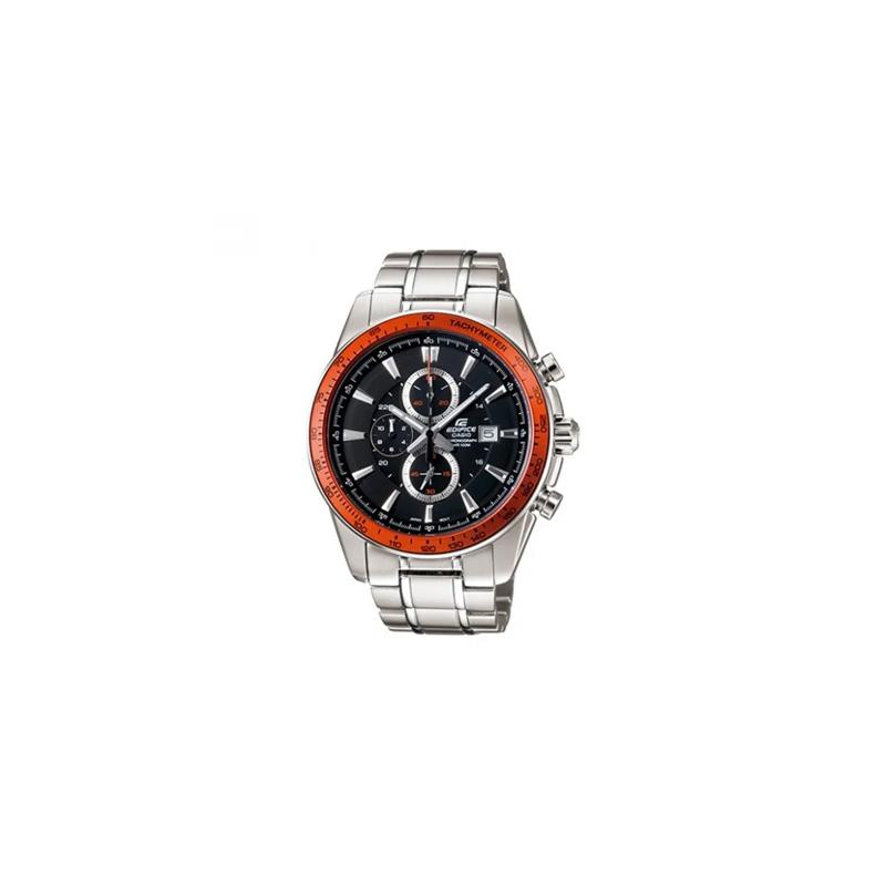 CASIO EDIFICE series waterproof 100m Quartz men's watch black dial EF-547D-1A5V