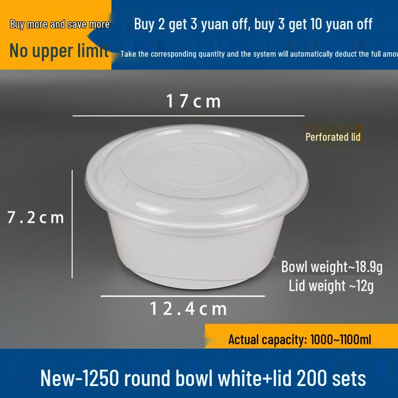 Doppelschichtige Takeaway-Box für Nudeln und Suppe - Nass-/Trocken-Trennung