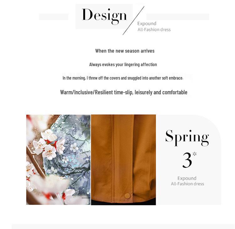 Spring & Autumn Hooded Windbreaker for Middle-Aged and Elderly Women - Plus Size Jacket, Perfect Mother’s Day Gift