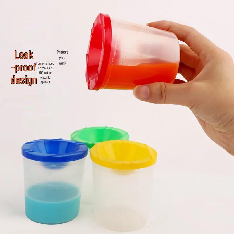 Children's Painting Brush Cleaning Palette Cup for Gouache and Watercolors