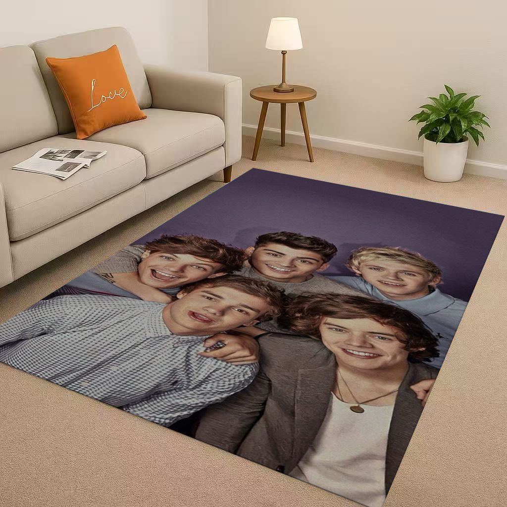 27 Stil Neu One D-Direction Sänger Star Wohnzimmer Rutschfester Bereichsteppich Teppich für Schlafzimmer Spielzimmer Sofa, Leicht zu reinigende Haustürmatte
