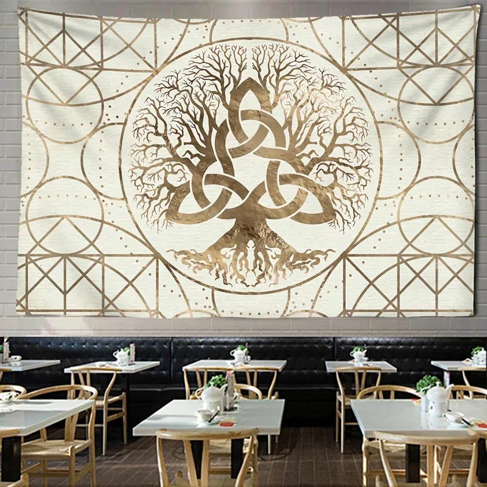 Bohemian Style Hippie Tapizzie Art Aesthetic Living Room Home Decor Vintage Illustration Tapestry Wall Hanging