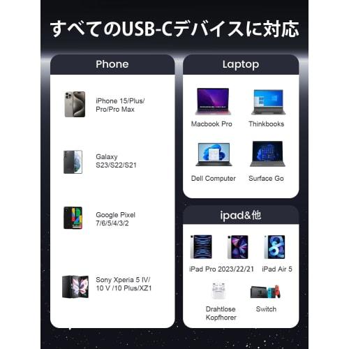 XAOSUN USB C Cable 240W 3M Super Fast Charging Compatible with 140W Charging USB Type C 2.0 Cable 480Mbps Compatible with Type C Models Such As iPhone