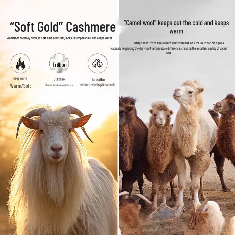 Oudifen 100% Pure Wool Plush Warm Leggings for Women