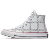 Chuck 70 Grid Hi-Flame Stylish & Versatile High-Top Espadrilles Unisex White