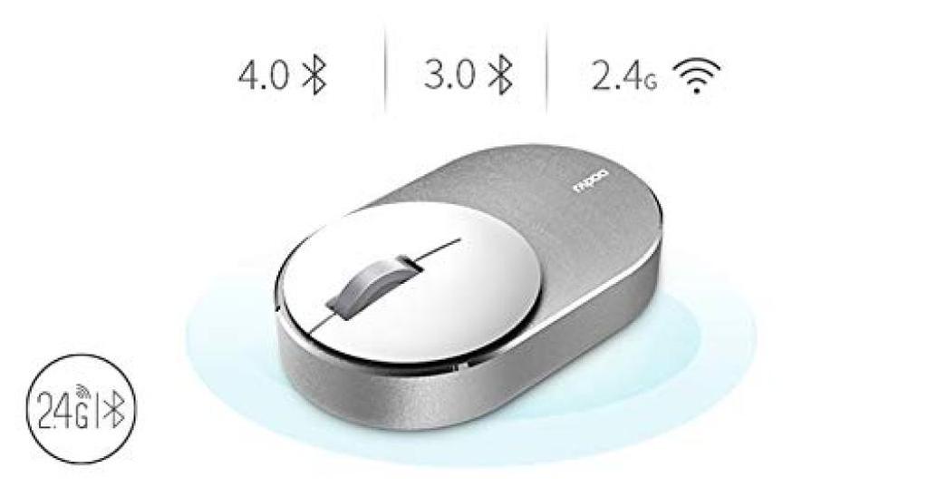 [Official Japanese Distributor] Rapoo M600mini Ultra-Compact Multi-Device Compatible Bluetooth2.4GHz Mouse (Black)