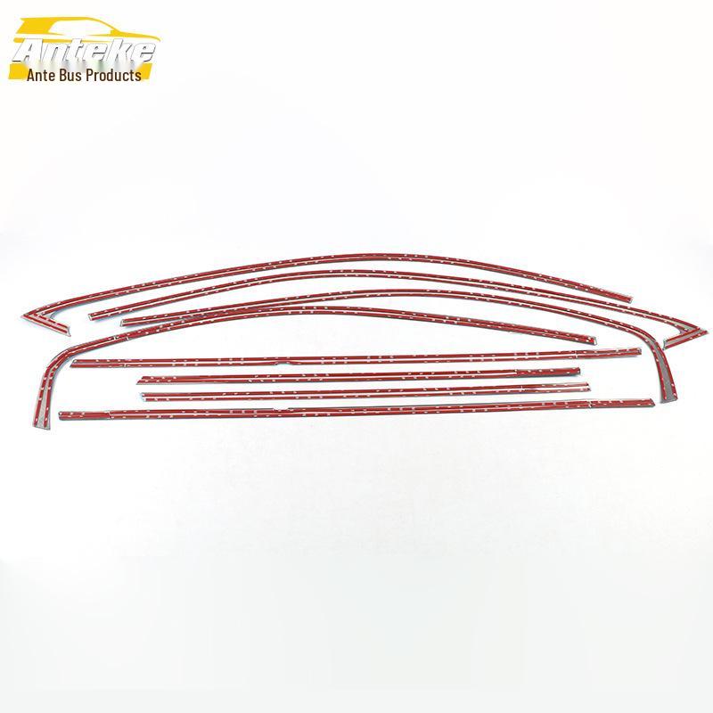 Octavia Window Bright Strip: Stainless Steel Anti-Scratch Decorative Car Sticker