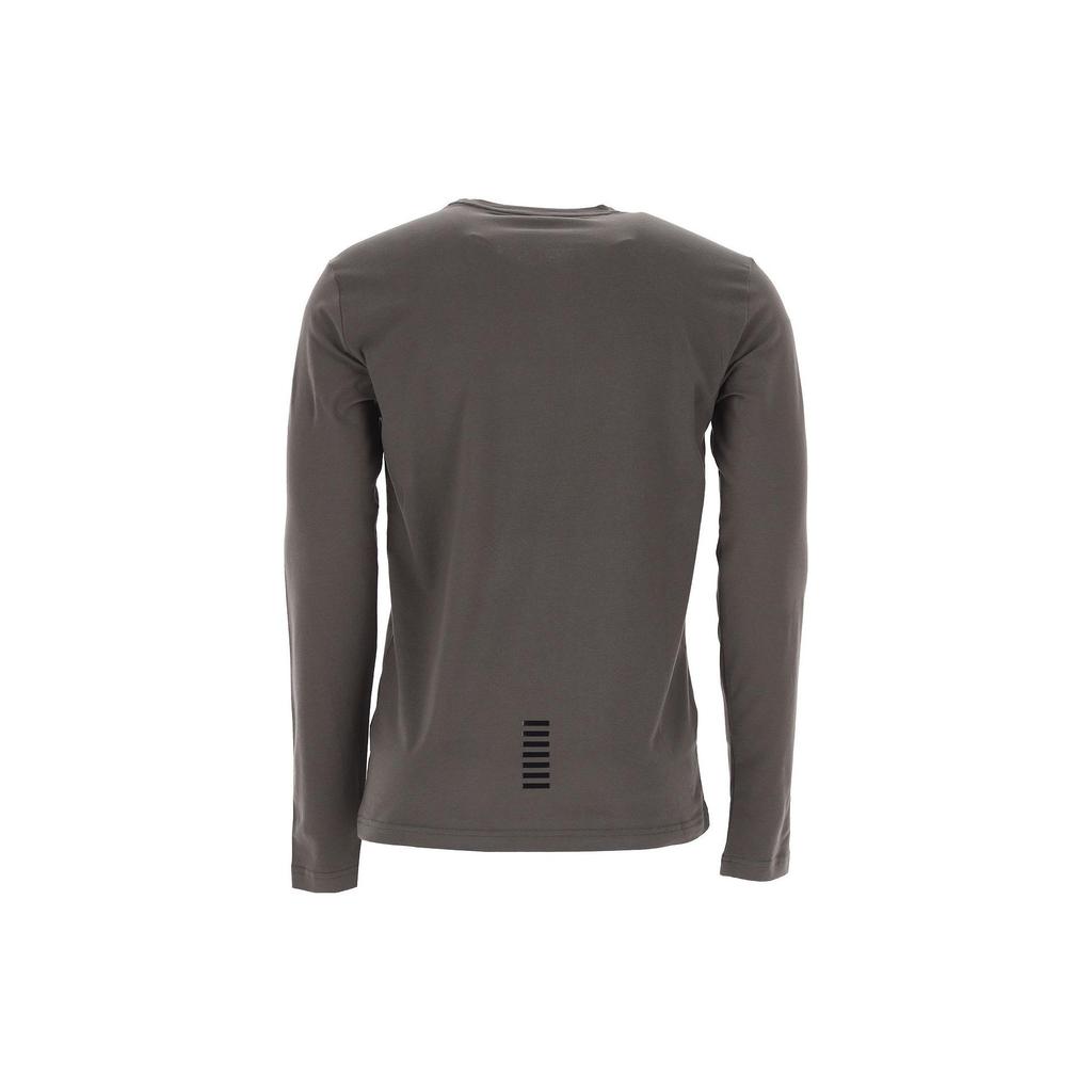 Armani EA7 Solid Color Letter Slim Fit Long Sleeve Polo Shirt Men Tops Military-Green 8NPF05-PJM5Z-1866