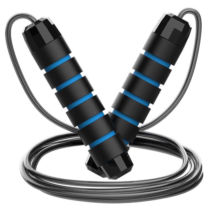 Weighted Steel Wire Jump Rope with Bearings – Ideal for Fitness, Weight Loss, Fat Burning, and Student Training