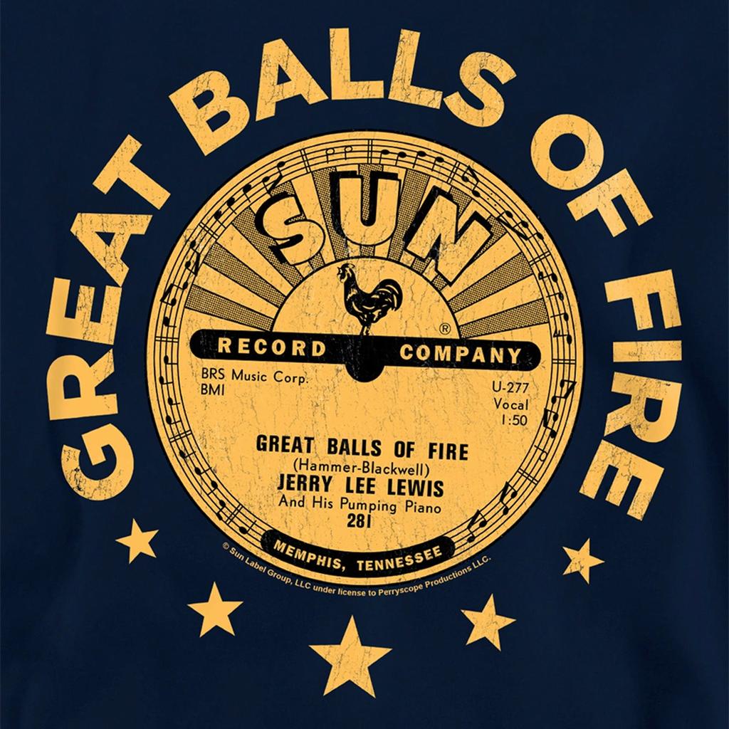 Sun Records Barn/Barn Jerry Lee Lewis Great Balls Of Fire Pullover Hoodie