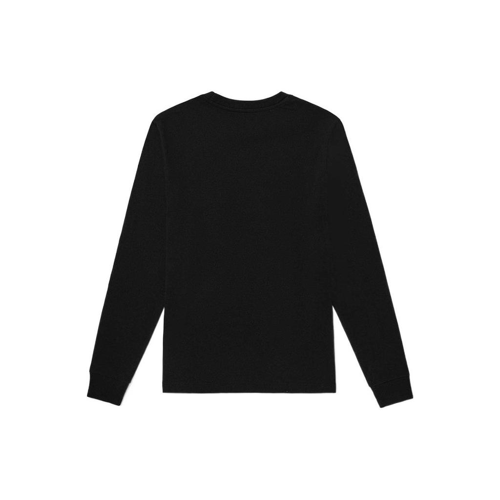 Vans Fun Print Crew Neck Long Sleeve T-Shirt Women Tops Black VN0A7RVGBLK1