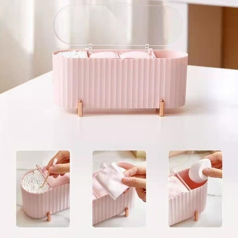 Stackable Makeup Organizer 3 Grid Organizer Box Storage Case Desktop Storage Box  Home Organization