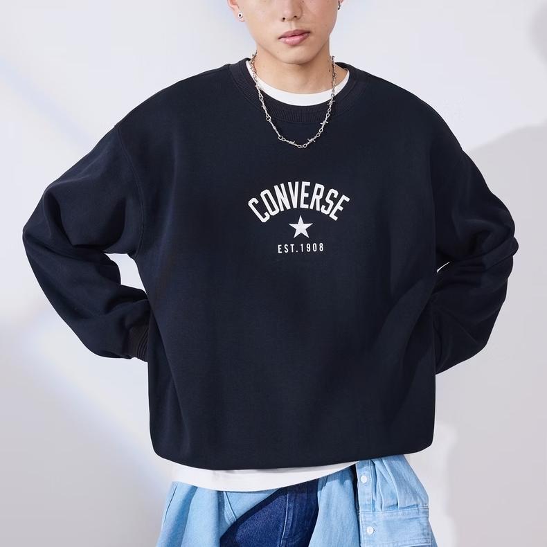 Converse Sweatshirts Unisex Meeresblau Rundhalsausschnitt Moderat UCJ109-GHM