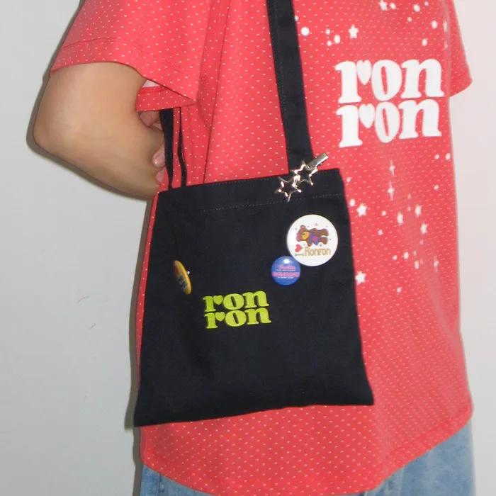 LOGO MINI CANVAS BAG NAVY