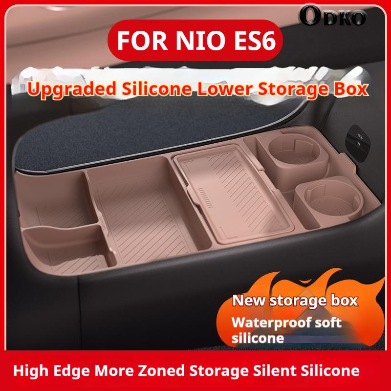 Silicone Storage Box For Nio Es6 Car Dashboard Lower Layer Eyeglass Storage Organizer Car Interior Accessories