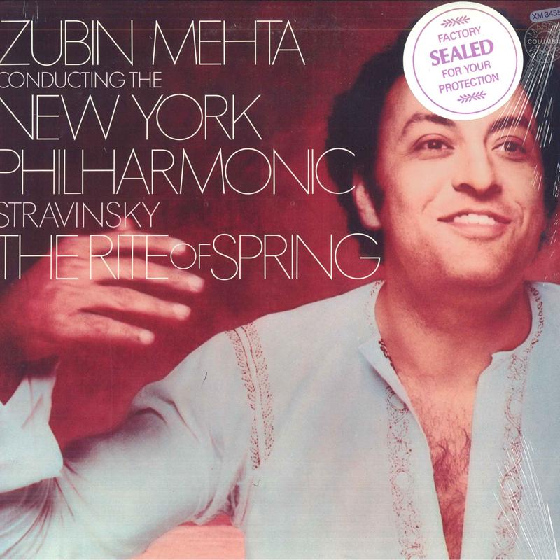 

LP Record ZUBIN MEHTA NEW YORK PHILHARMONIC Rite Of Spring M34557 COLUMBIA MASTE 1978 US Classical Used