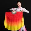 Colorful Kids Children Bamboo Fans Hand Dye Adults Fan  Veil Pairs Yangko Dance Tools