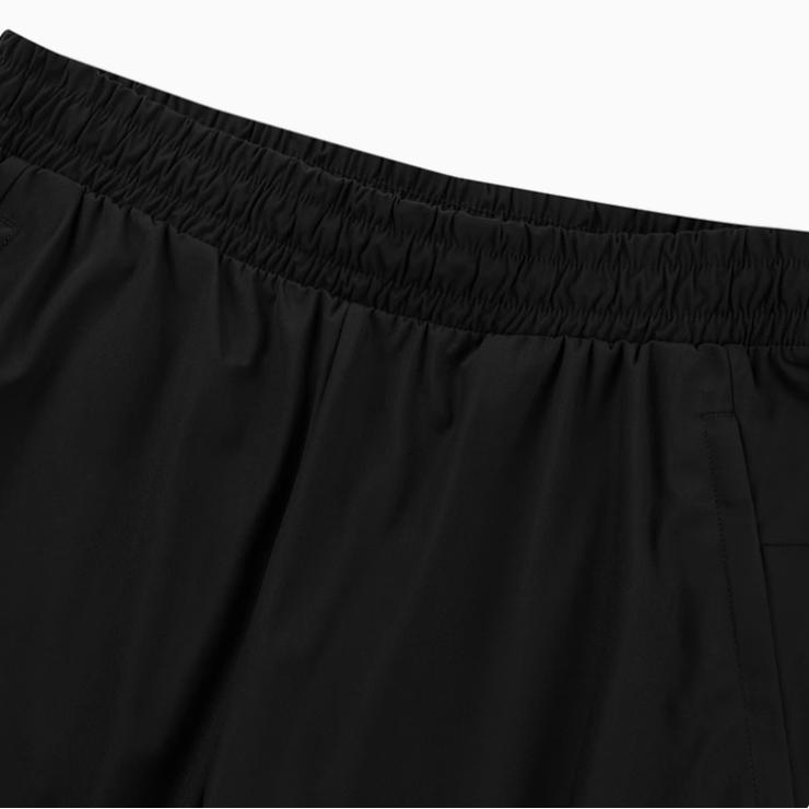 Skechers Solid Color Mid-Rise Comfortable Breathable Straight-Leg Sports Pants Men bottoms Carbon-Black P224M014-0018