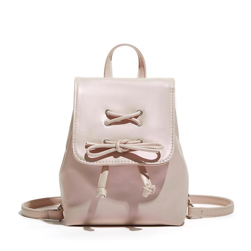 Ballet Style Bow Backpack Bag Women's Summer New Trendy Backpack Cute Portable Shoulder Bag Schoolbag