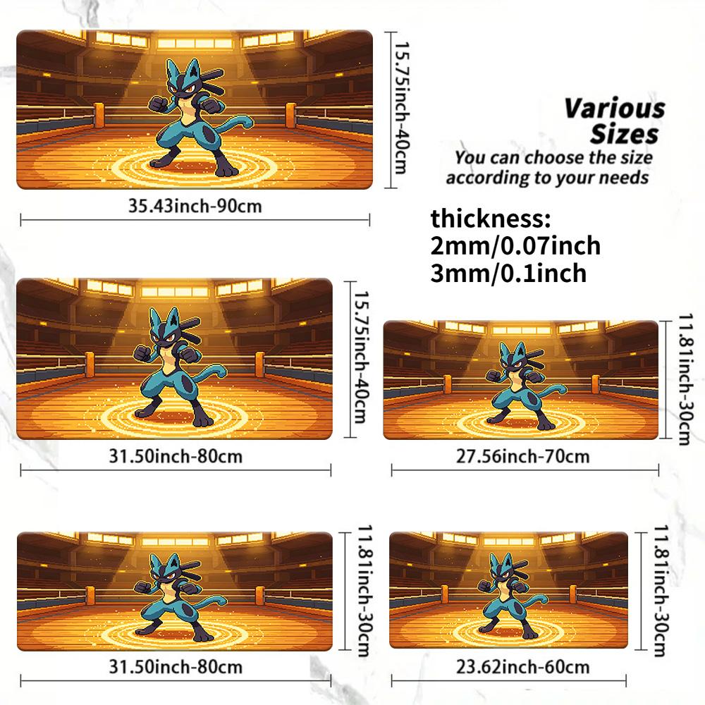 Anime Ash Jungle Adventure TCG Playmat NonSlip Washable Desk Mat 30x80x0.2cm