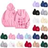 Women's Long Sleeve Letter Print Hoodie Sweatshirt Jacket for Casual Daily Wear