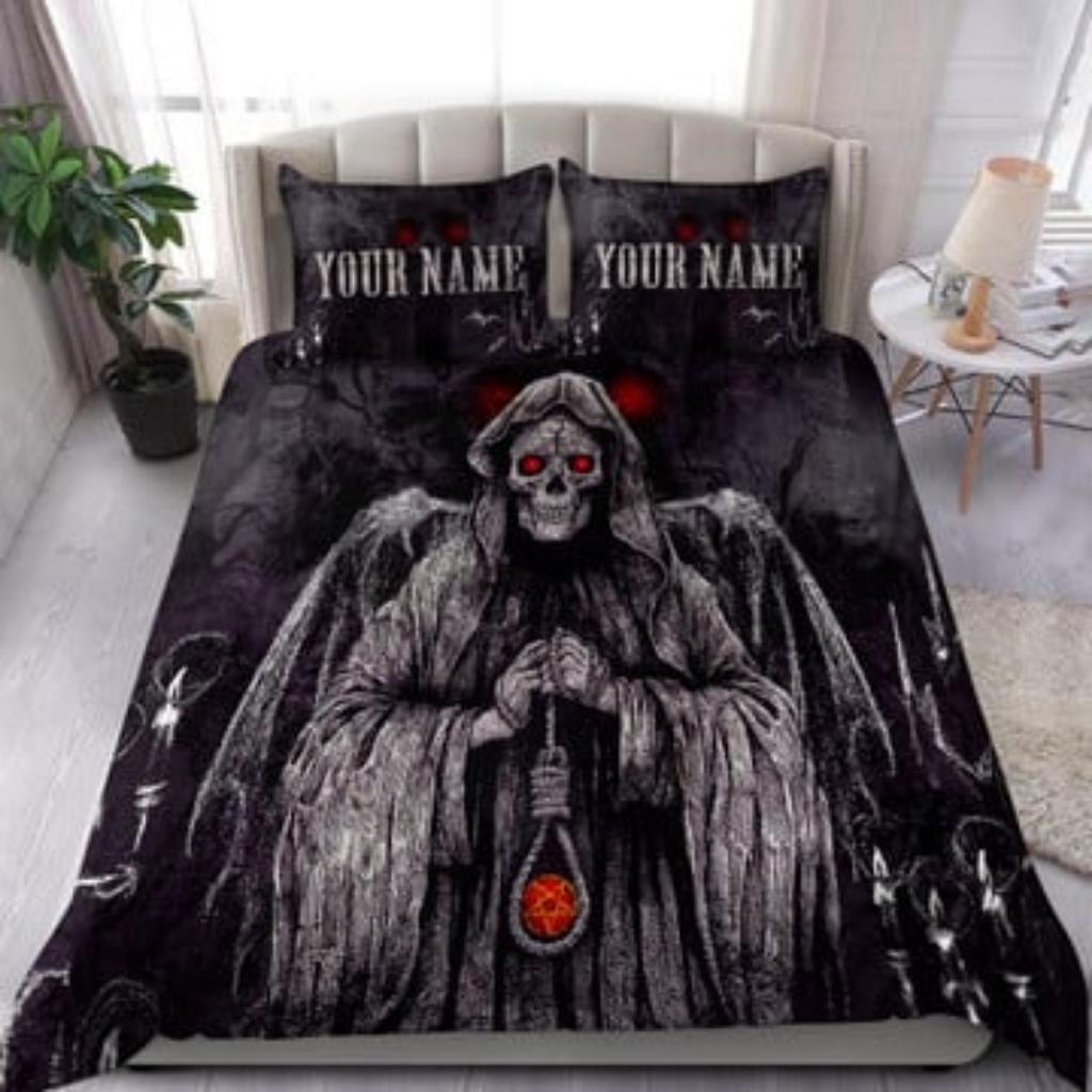 Colorful Skull 3D All Over Printed Bedding Set Bedding Set Cover Duvet Cover Set