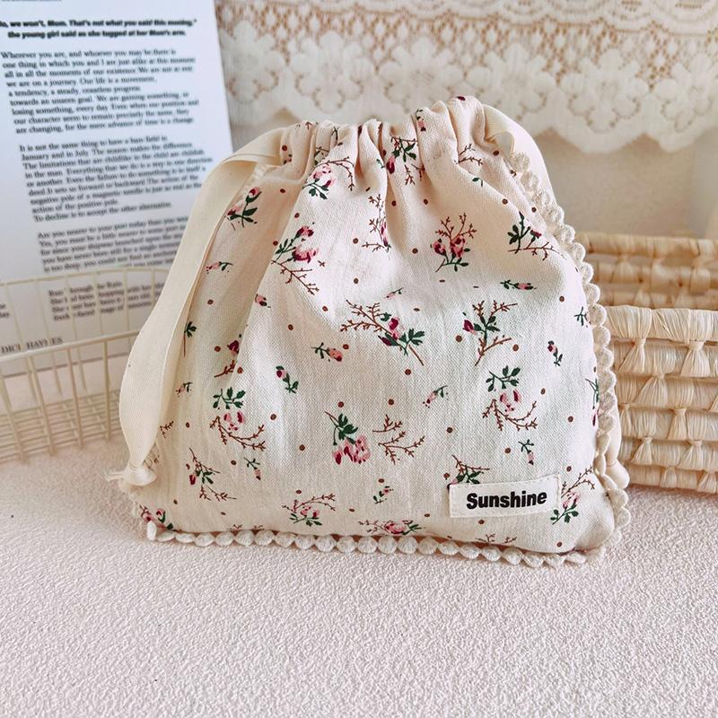 

1Pc Portable Drawstring Pocket Women Mini Lipstick Cosmetics Storage Bag Dustproof Travel Sundries Packaging Pouch Organizer