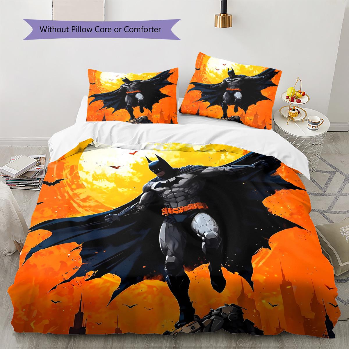 

Batman with Wings Bedding Set, 1 Duvet Cover & 2 Pillowcases, Home Use, Ideal Gift 135x200cm