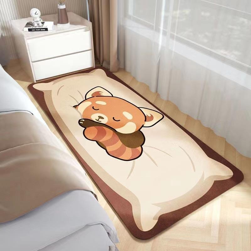 Carpet Rectangular Large-sized Cartoon Animal Pattern Bedroom Bedside Carpet Plush