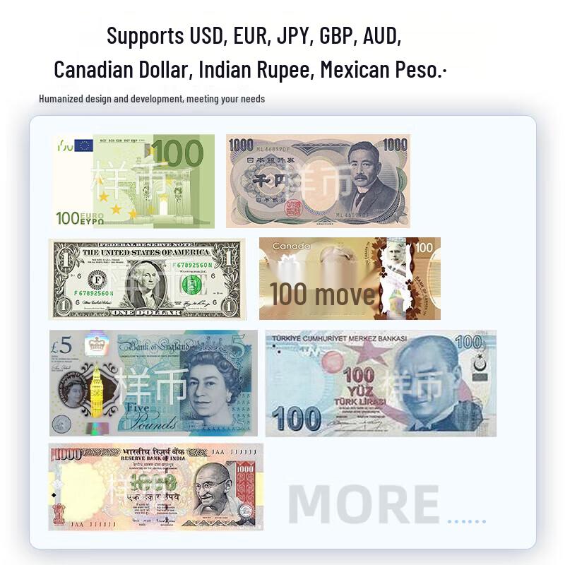 Weirong WR-M998 Multi-Currency Banknote Counter and Sorter CN Plug (adapter Included)